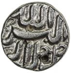 India - Mughal Empire. MUGHAL: Akbar I, 1556-1605, AR rupee (11.28g), Ahmadnagar, IE45, KM-93.3, mon