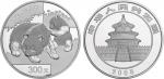 2008年1公斤熊猫银币，原盒装、附证书NO.2435。面值300元，直径100mm，成色99.9%，发行量4000枚。