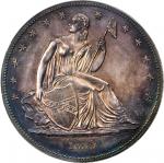 1839 Gobrecht Silver Dollar. Name Removed. Judd-104 Restrike, Pollock-116. Rarity-3. Dannreuther Rev
