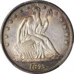 1875 Liberty Seated Half Dollar. WB-101. AU-53 (PCGS).