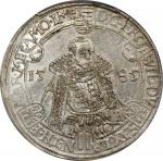 GERMANY. Saxe-Weimar. 1/2 Taler, 1585. Friedrich Wilhelm & Johann. PCGS AU-58.