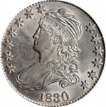 1830 Capped Bust Half Dollar. Large 0. AU-58 (PCGS).