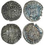 Henry VII (1485-1509), Halfgroats (2), York under Archbishop Bainbridge, type Vb, 1.24g, m.m. martle