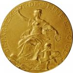 FRANCE. Seine-et-Oise Agricultural Show Gold Award Medal, 1909. Paris Mint. CHOICE UNCIRCULATED.