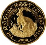 AUSTRALIA. Gold 200 Dollars, 2000-P. Perth Mint, Kangaroo Series. NGC PROOF-69 Ultra Cameo.