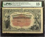 CUBA. El Tesoro de la Isla de Cuba. 200 Pesos, 1891. P-44r. Remainder. PMG Choice Fine 15.