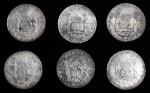 MEXICO. Group of 8 Reales Recovered from the Reygersdahl Shipwreck (6 Pieces), 1739-44. Mexico City 