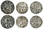 Cooch Behar, Lakshmi Narayan (1587-1627), Half-Tankas (3), 4.95, 4.97, 4.66g, Sk.1509 with year 98 o