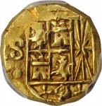 COLOMBIA. Escudo, ND (1751-55)-S. Cartagena Mint. Ferdinand VI. PCGS Genuine--Edge/Rim Damage Gold S