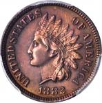 1882 Indian Cent. Proof-65 RB (PCGS). CAC.