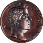 Undated Dr. David Hosack Medal. By Moritz Furst. Julian PE-15. Bronze. MS-63 BN (NGC).