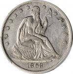 1863-S Liberty Seated Half Dollar. EF Details--Scratch (PCGS).