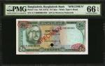 BANGLADESH. Bangladesh Bank. 10 Taka, ND (1972). P-11as. Specimen. PMG Gem Uncirculated 66 EPQ.