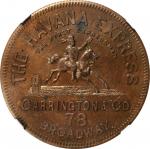 New York--New York. Undated (1850s) Carrington & Co. Miller-NY 145. Copper. Reeded Edge. MS-63 BN (N