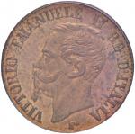 Savoia coins and medals Vittorio Emanuele II (1861-1878) Centesimo 1861 M - Nomisma 964 CU In slab P