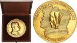 République (1960 - à nos jours). Médaille en or 1961, frappée à l’effigie du président Felix-Houphou