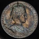 GREAT BRITAIN Edward VII エドワード7世(1901~10) AR Medal 1902 オリジナルケース付き with original case(破損あり) トーン AU