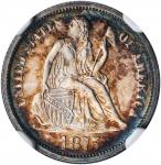 1875 Liberty Seated Dime. Proof-66 (NGC).