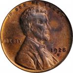 1928-S Lincoln Cent. MS-64 RD (PCGS).