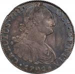 MEXICO. 8 Reales, 1791-Mo FM. Mexico City Mint. Charles IV. NGC AU-50.