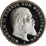 GERMANY. Wurttemberg. 3 Mark, 1913-F. Freudenstadt Mint. NGC PROOF-68 Ultra Cameo.