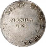 PHILIPPINES. Philippines - Peru. 8 Reales, 1828. Manila Mint. Ferdinand VII. PCGS Genuine--Filed Rim
