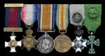 The mounted group of six miniature dress medals worn by Lieutenant-Commander E. P. U. Pender, Royal 