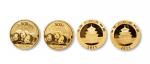 2013年熊猫纪念金币1盎司一组2枚 完未流通
