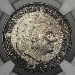 NETHERLANDS Kingdom 連合王国 Gulden 1967 NGC-MS65 UNC~FDC