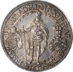 GERMANY. Teutonic Order. 2 Taler, 1614. Hall Mint. Maximilian I of Austria. NGC AU-58.