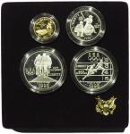 1995年美国亚特兰大夏季奥林匹克运动会纪念币一套4枚，带原盒，UNC