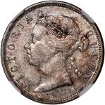 1893年香港维多利亚贰毫，NGC XF Details，有戳记，#6375934-040. Hong Kong, silver 20 cents, 1893, NGC XF Details, cho