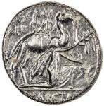 Ancients. ROMAN REPUBLIC: M. Aemilius Scaurus & P. Plautius Hypsaeus, 58 BC, AR denarius (3.83g), Ro