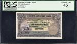 PALESTINE. Palestine Currency Board. 500 Mils, 1939. P-6c. PCGS Currency Extremely Fine 45.