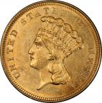 1854-O Three-Dollar Gold Piece. Mint State-62 (PCGS).