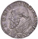 Vatican coins and medals. Clemente VII (1521-1534) Doppio carlino piviale arabescato - Munt. 44 AG (