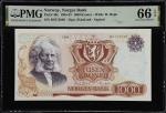 NORWAY. Norges Bank. 1000 Kroner, 1986. P-40c. PMG Gem Uncirculated 66 EPQ.