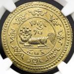 西藏狮图金币20两1919 NGC AU-Details
