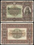 Hungary. State Notes of the Ministry of Finance. 5,000 Korona. 1-1-1920. P-67s. No. Six zeros. SPECI