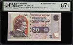 SCOTLAND. Clydesdale Bank PLC. 20 Pounds, 1999. P-229. Commemorative. PMG Superb Gem Uncirculated 67