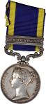 1849 Punjab medal with one clasp: MOOLTAN. Silver, 36 mm. MY-114, BBM-68. Swivel mount and scroll su