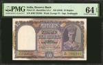 1943年印度储备银行10卢比。 INDIA. Reserve Bank of India. 10 Rupees, 1943. P-24. PMG Choice Uncirculated 64 EPQ