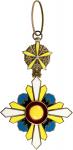 满州国二等景云勳章。(t) CHINA. Order of the Auspicious Clouds, Second Class Neck Badge, ND (Instituted 1934). 
