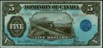 CANADA. Dominion of Canada. 5 Dollars, 1912. DC-21g. PMG Choice Uncirculated 63 EPQ.