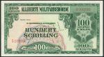 Allied Military Currency, Austria, a group of specimens comprising 50 groschen, 1, 10, 20 and 100 sc