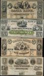 Lot of (4). 18xx. $1, $5, $20 & $50. About Uncirculated to Uncirculated.