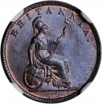 IONIAN ISLANDS. Lepton, 1862. Victoria. NGC MS-65 Brown.