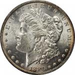 1880-O Morgan Silver Dollar. VAM-6A. Top 100 Variety. 8/7, Ear Overdate. MS-63+ (PCGS).