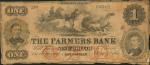 Pottsville, Pennsylvania. Farmers Bank. May 4, 1861. $1. Very Good.