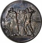 GREAT BRITAIN. Workmens & Apprentices Industrial Exhibition Silver Award Medal, 1889. PCGS SPECIMEN-